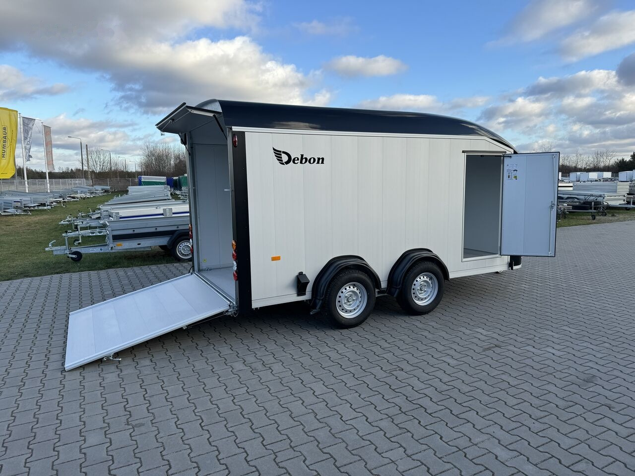 Closed box trailer Debon C800 furgon van trailer 3000 KG GVW car transporter Cheval Debon: picture 34