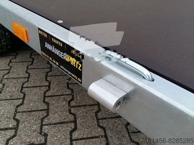 Dropside/ Flatbed trailer Eduard 3000kg 406x220cm flach niedrig 56cm Ladekante: picture 6