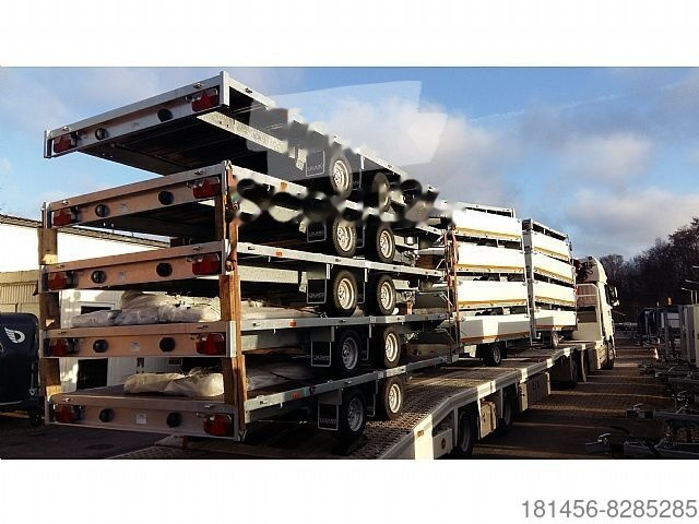 Dropside/ Flatbed trailer Eduard 3000kg 406x220cm flach niedrig 56cm Ladekante: picture 8