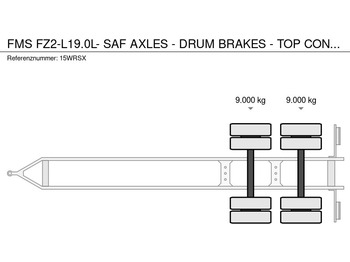 Closed box trailer FMS FZ2-L19.0L- SAF AXLES - DRUM BRAKES - TOP CONDITION -: picture 5