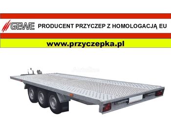 Autotransporter trailer GEWE Laweta 3 osiowa 5x2,1 m - B3500 A/1: picture 1