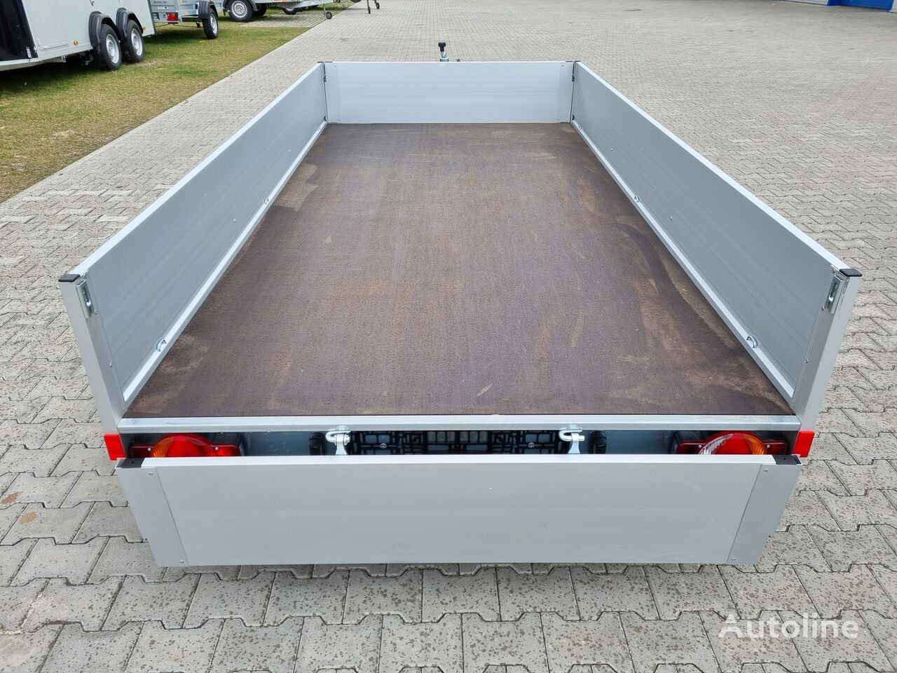Dropside/ Flatbed trailer Humbaur HA 203015 przyczepa skrzyniowa dwuosiowa 2T DMC aluminiowe burty: picture 9