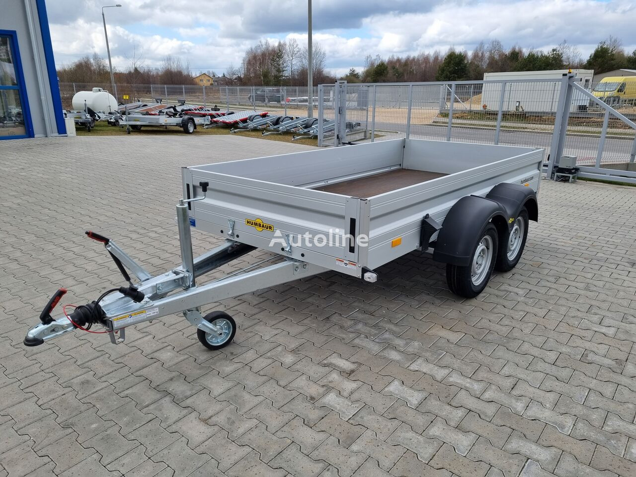 Dropside/ Flatbed trailer Humbaur HA 203015 przyczepa skrzyniowa dwuosiowa 2T DMC aluminiowe burty: picture 5