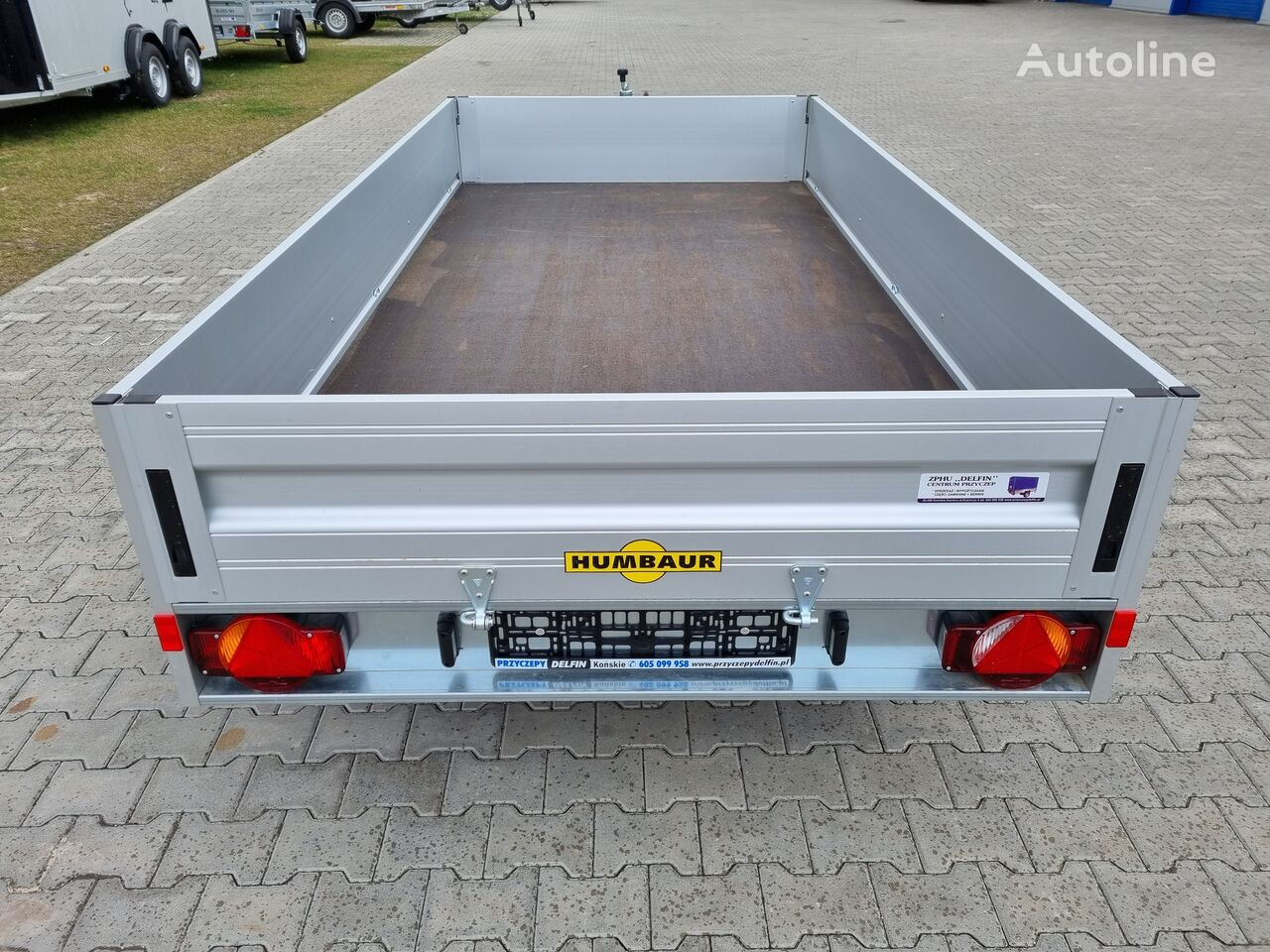 Dropside/ Flatbed trailer Humbaur HA 203015 przyczepa skrzyniowa dwuosiowa 2T DMC aluminiowe burty: picture 8