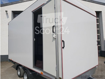 Closed box trailer Kofferanhänger mit Seitentür Heckrampe 420x200x210: picture 2