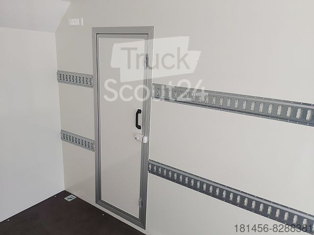 Closed box trailer Kofferanhänger mit Seitentür Heckrampe 420x200x210: picture 7