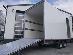 Closed box trailer Kofferanhänger mit Seitentür Heckrampe 420x200x210: picture 12
