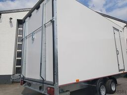 Closed box trailer Kofferanhänger mit Seitentür Heckrampe 420x200x210: picture 16