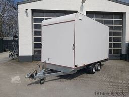 Closed box trailer Kofferanhänger mit Seitentür Heckrampe 420x200x210: picture 22