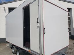 Closed box trailer Kofferanhänger mit Seitentür Heckrampe 420x200x210: picture 13