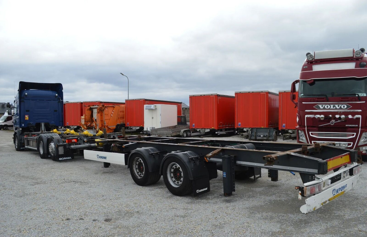 Container transporter/ Swap body trailer Krone ZZ Original Tandem BDF for Containers: picture 2