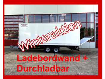 Closed box trailer Möslein  Tandem Koffer, Ladebordwand 1,5 t + Durchladbar: picture 1