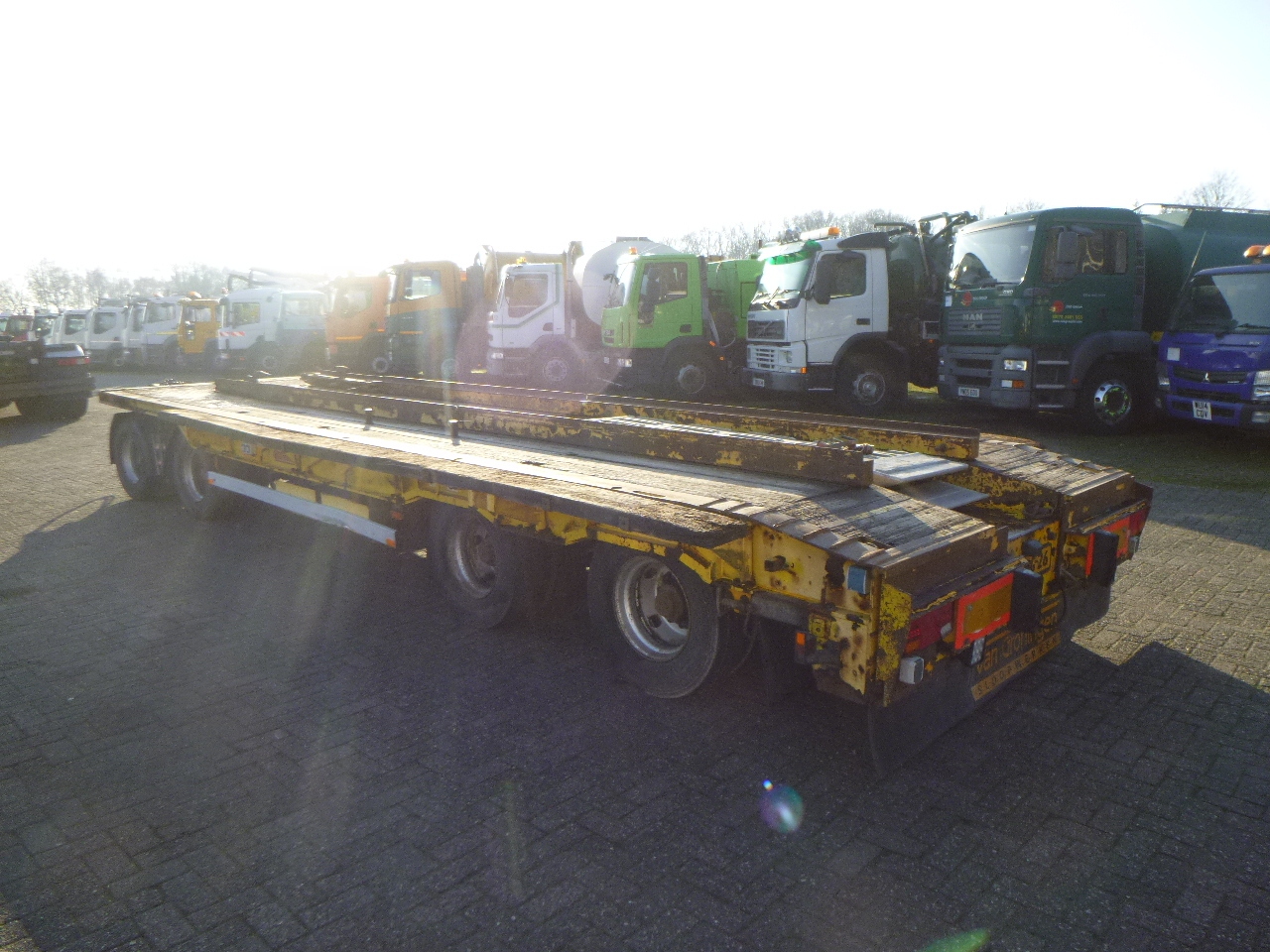 Dropside/ Flatbed trailer Nooteboom 4-axle lowbed drawbar trailer ASD-40-22: picture 4