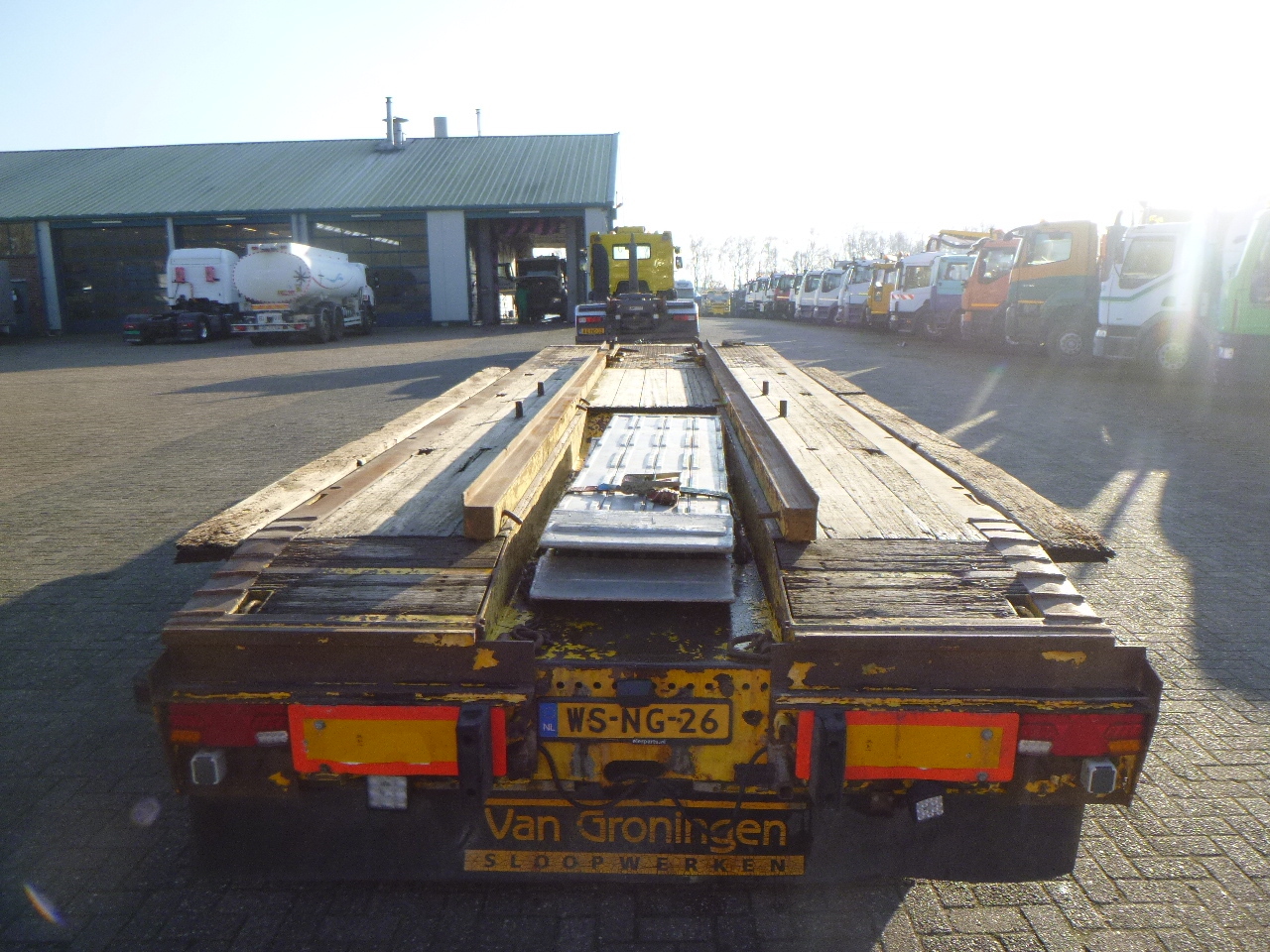 Dropside/ Flatbed trailer Nooteboom 4-axle lowbed drawbar trailer ASD-40-22: picture 5