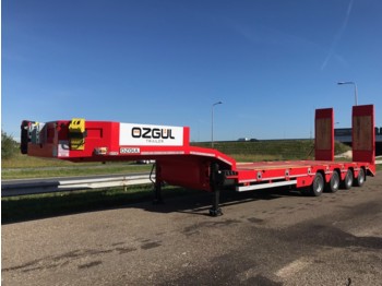 Low loader trailer OZGUL LW4 70T 4 axle lowbed semi trailer, hydraulic ramps (300): picture 1