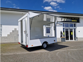 Vending trailer - VK 302 1300 Leerwagen extrabreit 300x220x230cm 2 Verkaufsklappen für DIY Ausbau: picture 1