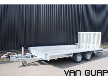 Dropside/ Flatbed trailer Vlemmix Machinetransporter 3500KG 400*180 2X AS 18: picture 1