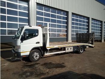 Dropside/ Flatbed truck for transportation of heavy machinery 2015 Mitsubishi Canter 7C15: picture 1