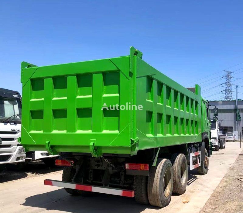 Tipper HOWO 8x4 drive 12 wheeled dumper green color: picture 4