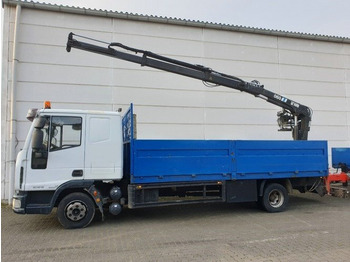 Crane truck, Dropside/ Flatbed truck Iveco EuroCargo 80E 18 4x2 Euro Cargo ML 80 E 18, Hiab Kran 060-2: picture 5