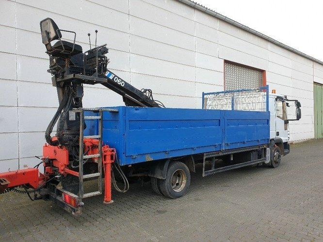Crane truck, Dropside/ Flatbed truck Iveco EuroCargo 80E 18 4x2 Euro Cargo ML 80 E 18, Hiab Kran 060-2: picture 10