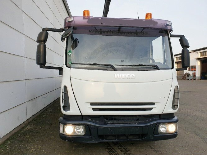 Crane truck, Dropside/ Flatbed truck Iveco EuroCargo 80E 18 4x2 Euro Cargo ML 80 E 18, Hiab Kran 060-2: picture 11