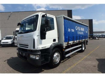 Curtainsider truck Iveco Eurocargo 180E28 + manual + lift: picture 1