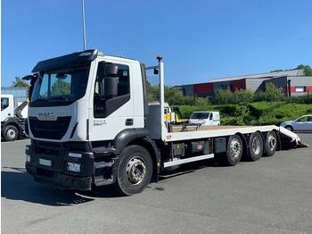 Dropside/ Flatbed truck for transportation of heavy machinery Iveco Stralis 360: picture 1