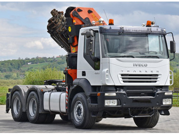 Crane truck Iveco TRAKKER 450*Sattelzugmaschine*PK 44002+FUNK/ 6x4: picture 3