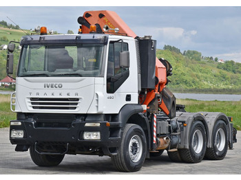 Crane truck Iveco TRAKKER 450*Sattelzugmaschine*PK 44002+FUNK/ 6x4: picture 4