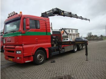 Dropside/ Flatbed truck MAN 26-350 hiab37 ton: picture 1