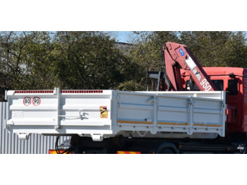 Hook lift truck MAN Abrollkipper Container + KRAN HMF 953 K2!: picture 2