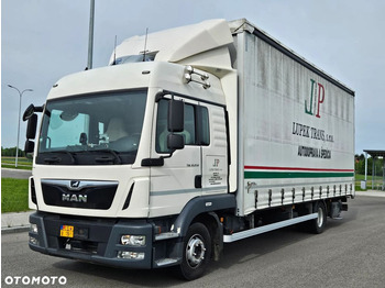 Curtainsider truck MAN TGL 12.250/FIRANKA/18PALET/EURO6/SPROWADZONY/MEGA/WINDA: picture 1