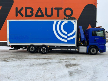 Dropside/ Flatbed truck, Crane truck MAN TGS 26.400 6x2*4 EURO 6 / PK22002 / BOX L=7862 mm: picture 5