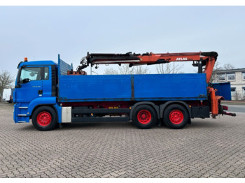 Dropside/ Flatbed truck, Crane truck MAN TGS 26.400 6x2 Flatbed + Crane Atlas 210.2: picture 5