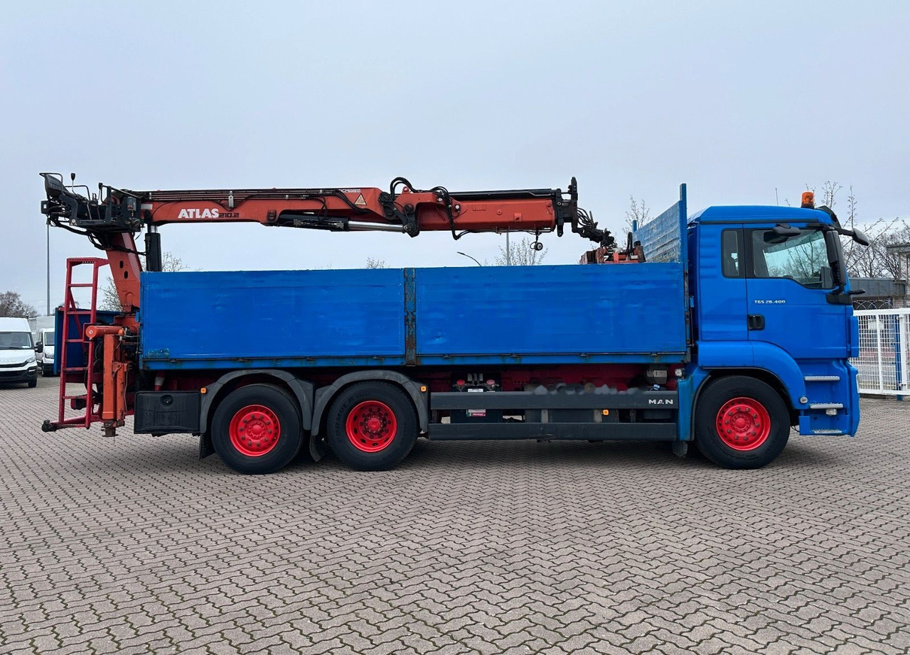 Dropside/ Flatbed truck, Crane truck MAN TGS 26.400 6x2 Flatbed + Crane Atlas 210.2: picture 8