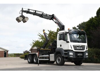 Hook lift truck, Crane truck MAN TGS 33.420 6X4!!EURO6!!117DKM!!KRAAN/HAAK!!RADIO REMOTE!: picture 1
