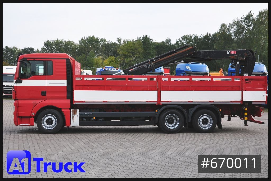 Dropside/ Flatbed truck, Crane truck MAN TGX 26.400, Hiab Kran, Lenk-Liftachse,: picture 12