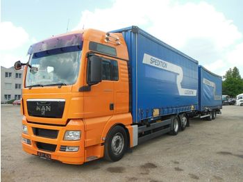 Curtainsider truck MAN  TGX 26.440 JUMBO BDF+ANHÄNGER+4 x BDF AUFBAU: picture 1