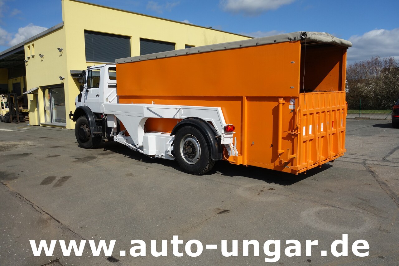 Container transporter/ Swap body truck MERCEDES-BENZ Unimog U1700 Ruthmann Cargoloader  mit Wechselcontainer: picture 3