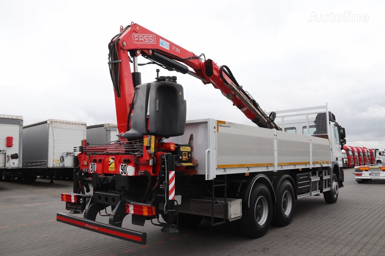 Dropside/ Flatbed truck, Crane truck Mercedes-Benz ACTROS 3336: picture 8
