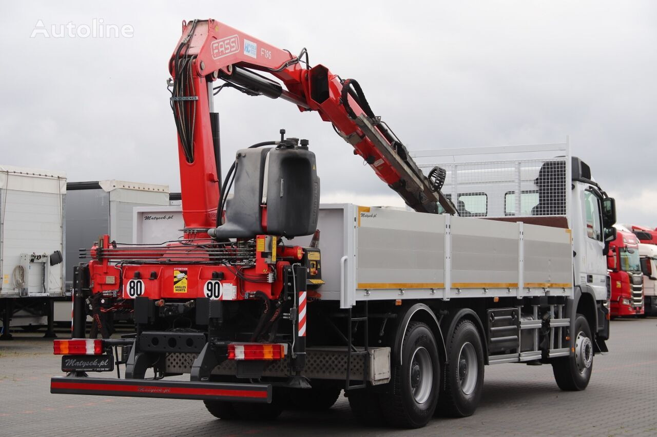 Dropside/ Flatbed truck, Crane truck Mercedes-Benz ACTROS 3336: picture 7