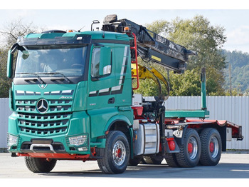 Timber truck, Crane truck Mercedes-Benz AROCS 3363 *HOLZTRANSPORTER * LOGLIFT 251S /6x4: picture 3