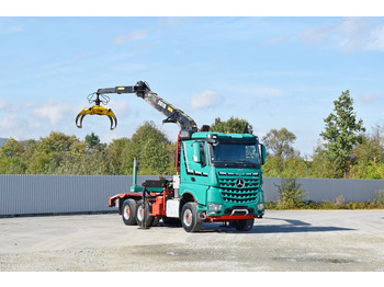 Timber truck, Crane truck Mercedes-Benz AROCS 3363 *HOLZTRANSPORTER * LOGLIFT 251S /6x4: picture 2