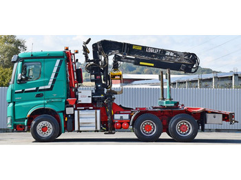 Timber truck, Crane truck Mercedes-Benz AROCS 3363 *HOLZTRANSPORTER * LOGLIFT 251S /6x4: picture 5
