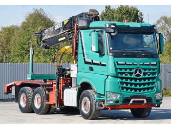 Timber truck, Crane truck Mercedes-Benz AROCS 3363 *HOLZTRANSPORTER * LOGLIFT 251S /6x4: picture 4