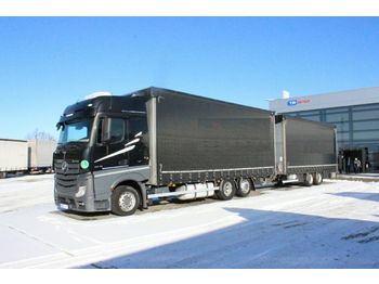 Curtainsider truck Mercedes-Benz Actros 2545 L NR, 6x2,SEC.AIR CONDING + PANAV: picture 1