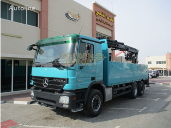 Dropside/ Flatbed truck, Crane truck Mercedes-Benz Actros 2641: picture 2