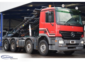 Skip loader truck Mercedes-Benz Actros 3244, Manuel, Steel springs, 8x4, Big axels, Euro 3, Multilift: picture 1