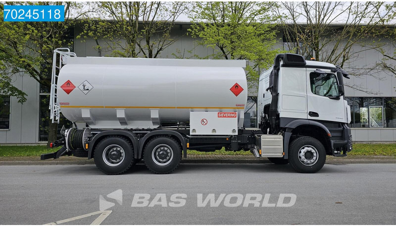 Tank truck for transportation of fuel Mercedes-Benz Arocs 3340 6X4 20.000ltr Fuel tanker ADR EURO 3: picture 7